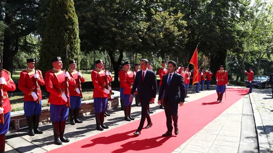 Pedro Sánchez, durante su visita a Montenegro Pedro Sánchez, durante su visita a Montenegro