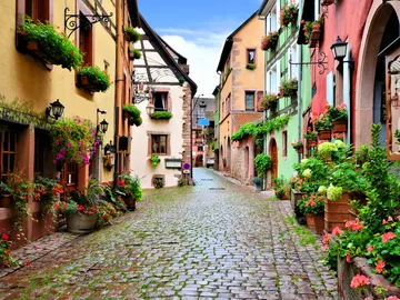 Pueblo de la Alsacia Francesa, Riquewihr Pueblo de la Alsacia Francesa, Riquewihr