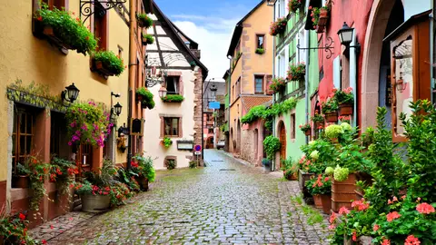 Pueblo de la Alsacia sa, Riquewihr Pueblo de la Alsacia sa, Riquewihr