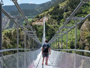 Puente Tibetano de Canillo en Andorra Puente Tibetano de Canillo en Andorra