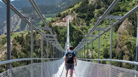 Puente Tibetano de Canillo en Andorra Puente Tibetano de Canillo en Andorra