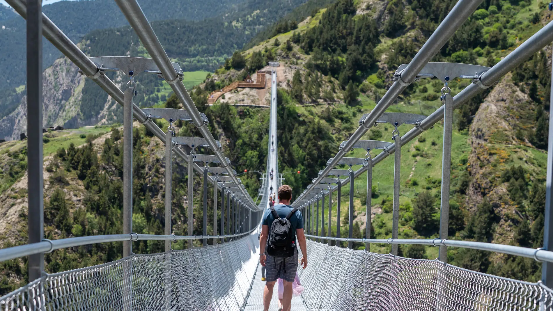 Puente Tibetano de Canillo en Andorra