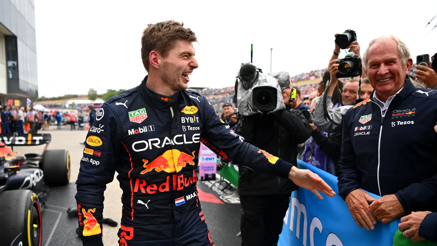 Max Verstappen y Helmut Marko Max Verstappen y Helmut Marko