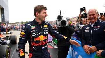 Max Verstappen y Helmut Marko