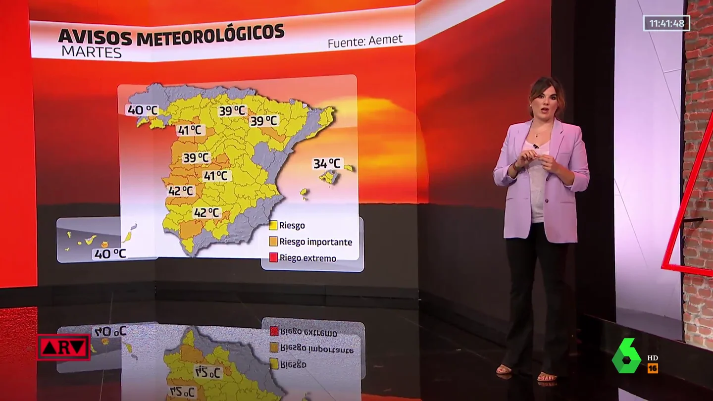 Llegea el día más cálido de esta ola de calor: hasta 42 grados y 39 provincias en aviso Llegea el día más cálido de esta ola de calor: hasta 42 grados y 39 provincias en aviso