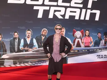 Brad Pitt en la presentación en Berlín de su nueva película, Bullet Train
