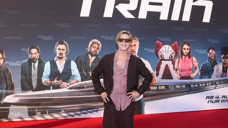 Brad Pitt en la presentación en Berlín de su nueva película, Bullet Train