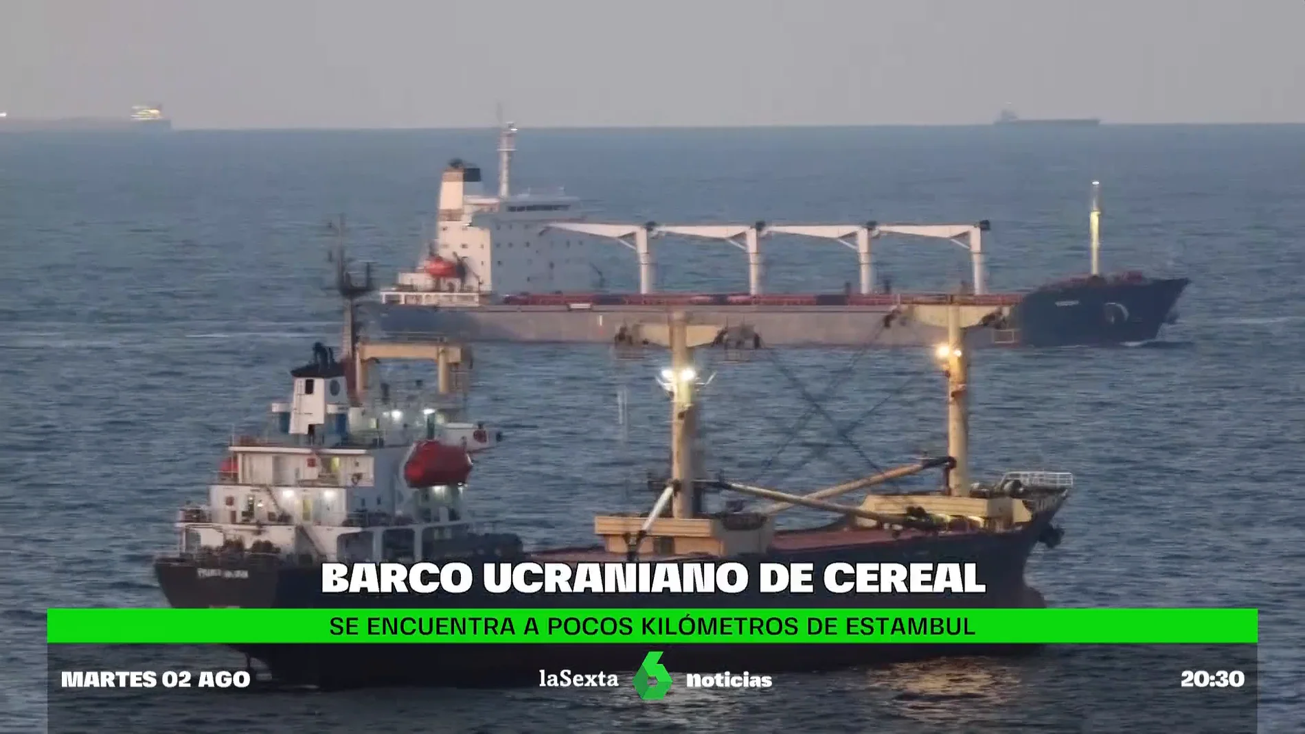 Llega a Turquía el primer barco con cereales procedente de Ucrania