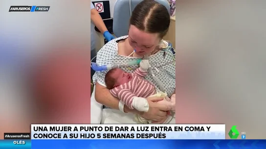 Mujer en coma por covid conoce a su bebé cinco semanas después Mujer en coma por covid conoce a su bebé cinco semanas después