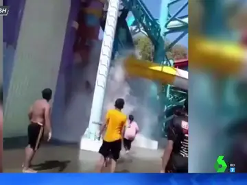 Accidente en un parque acuático