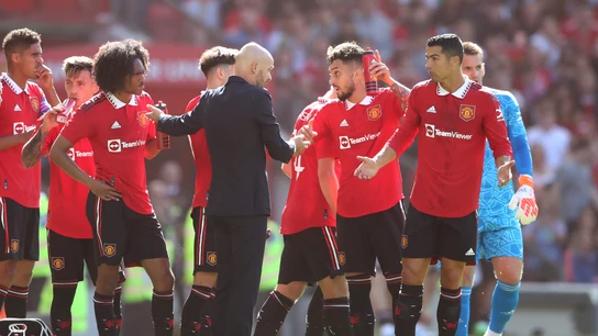 Ten Hag y Cristiano Ronaldo Ten Hag y Cristiano Ronaldo