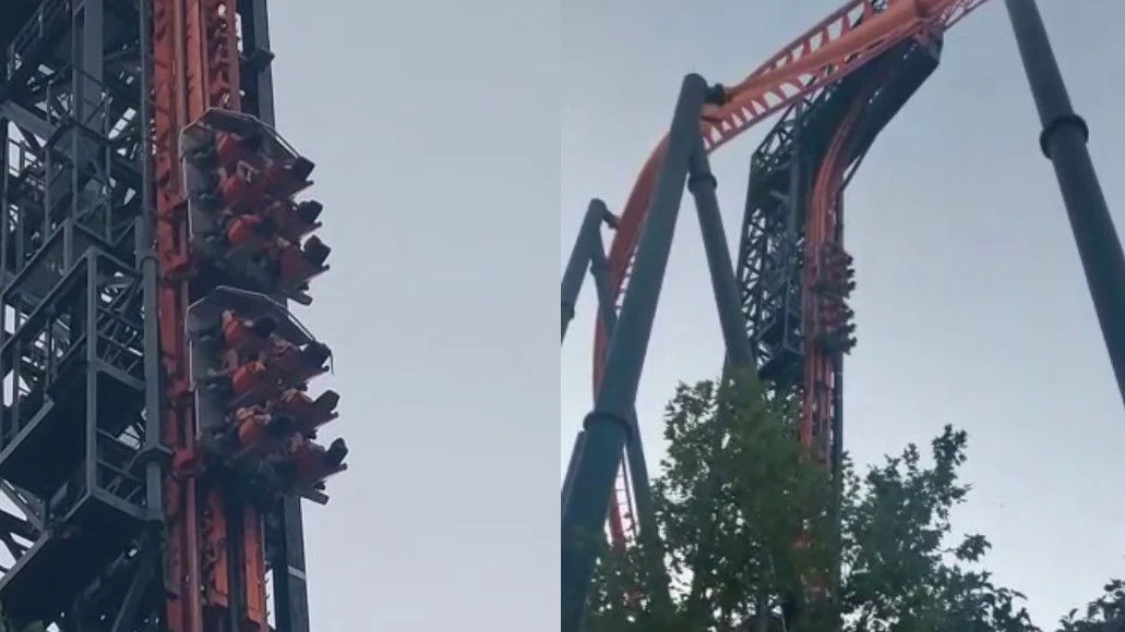 Atrapados en una atracción del Parque de Atracciones de Madrid