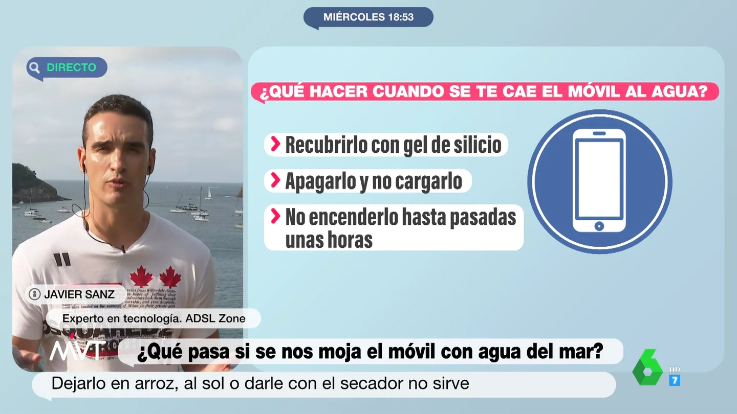 ¿Qué hacer si se cae el móvil al agua de la piscina o de la playa? Estos son los pasos a seguir ¿Qué hacer si se cae el móvil al agua de la piscina o de la playa? Estos son los pasos a seguir