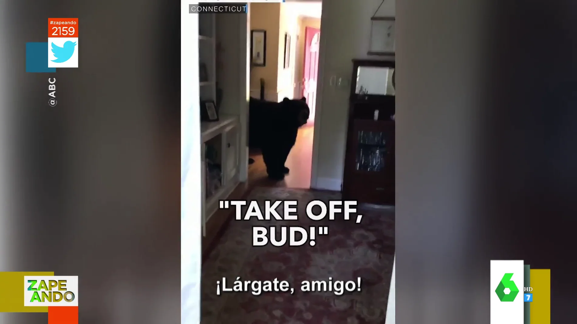 Un hombre consigue echar a un oso de su cocina a gritos