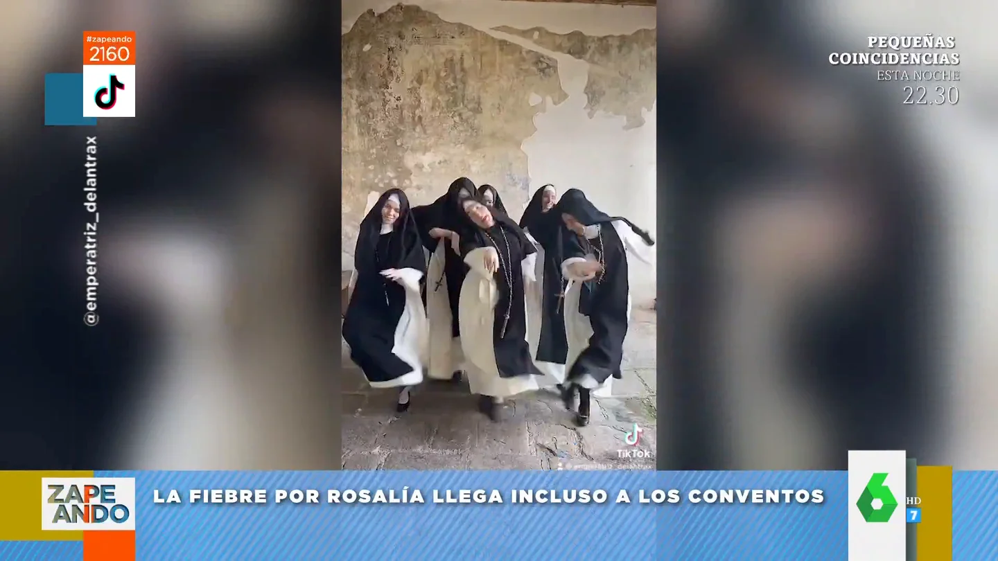 Monjas imitando el baile viral de Rosalía Monjas imitando el baile viral de Rosalía