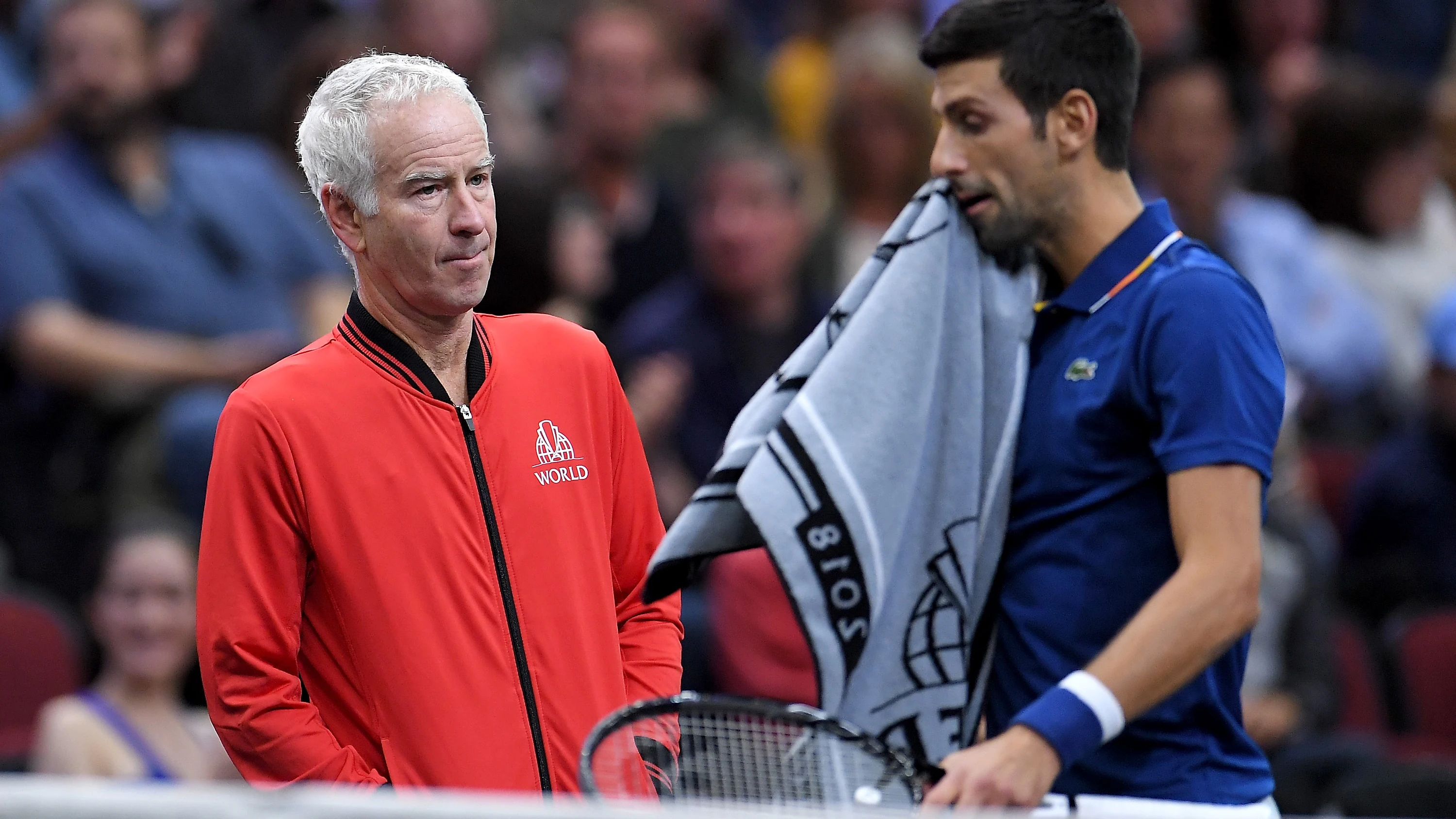 John McEnroe y Novak Djokovic