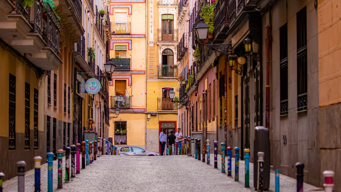 Calle de Malasaña, en Madrid Calle de Malasaña, en Madrid