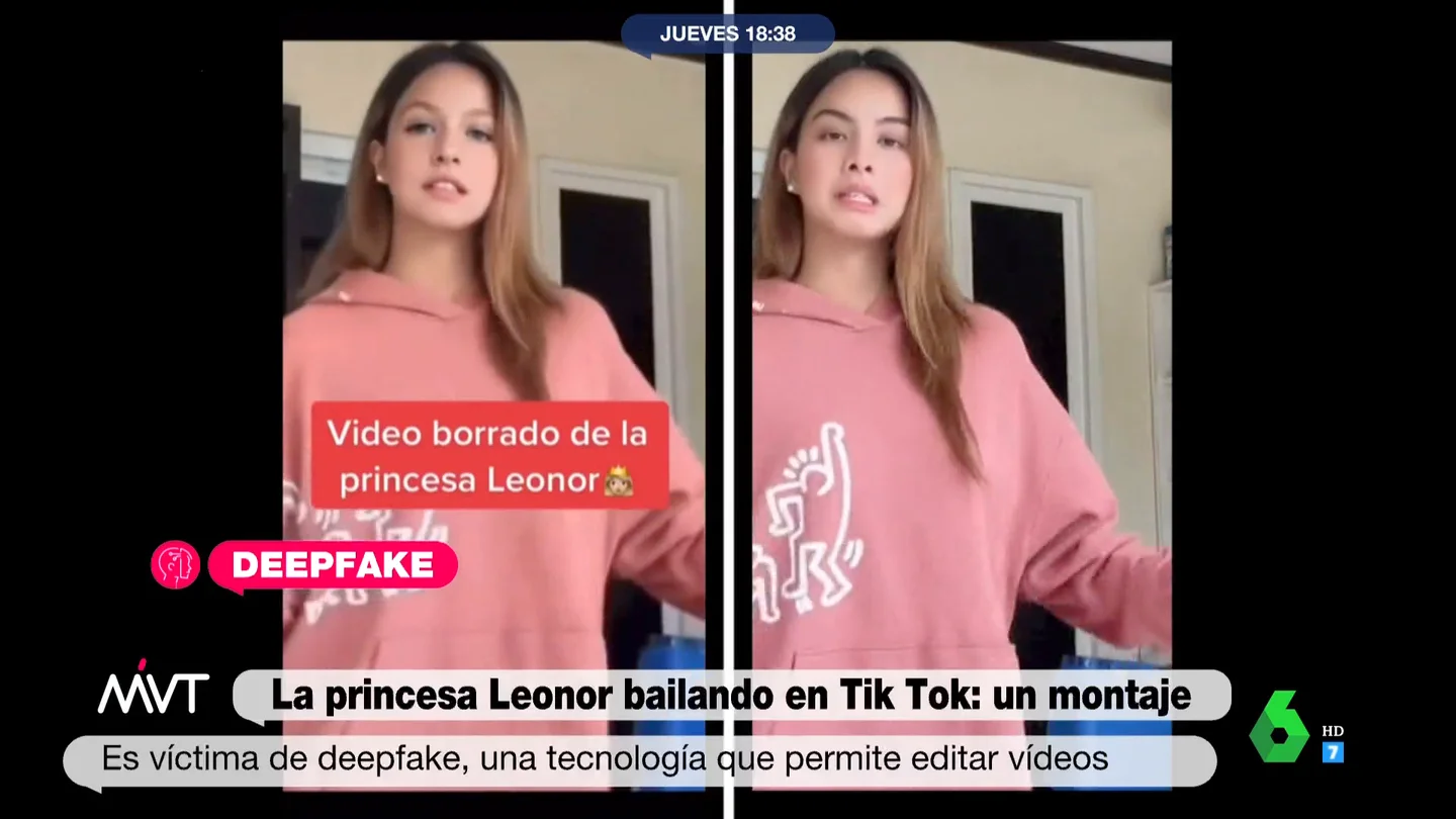No, no es la princesa Leonor bailando en TikTok: se trata de un montaje deepfake No, no es la princesa Leonor bailando en TikTok: se trata de un montaje deepfake