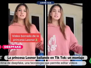No, no es la princesa Leonor bailando en TikTok: se trata de un montaje deepfake