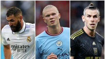 Benzema, Haaland y Bale, con el Real Madrid, el Manchester City y el LAFC