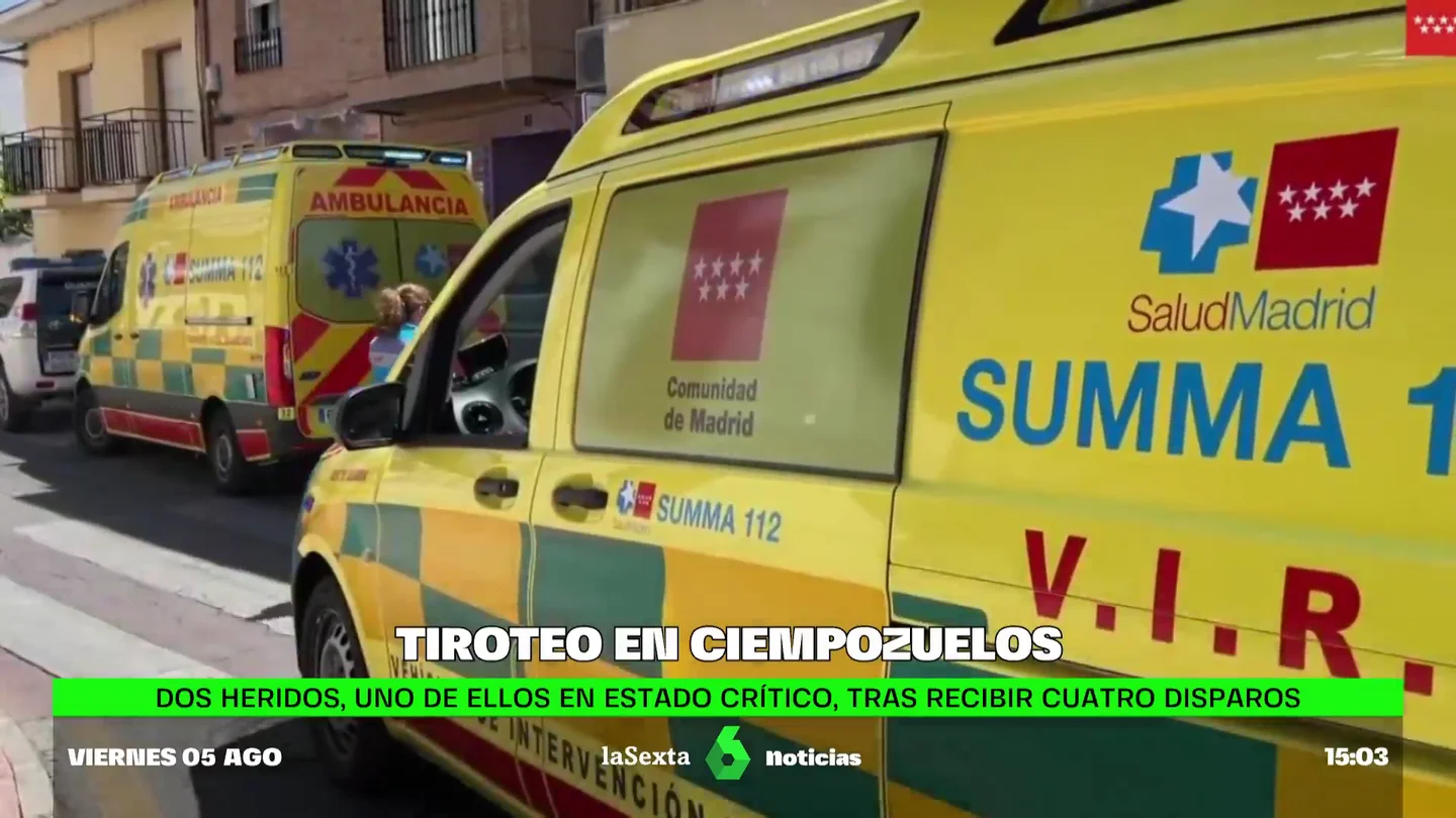 Dos heridos, uno de ellos crítico, en un tiroteo en Ciempozuelos (Madrid) Dos heridos, uno de ellos crítico, en un tiroteo en Ciempozuelos (Madrid)