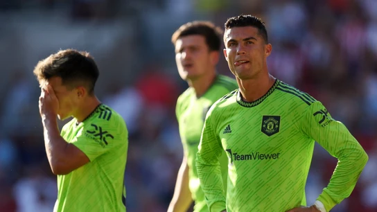 Cristiano Ronaldo en un partido con el Manchester United Cristiano Ronaldo en un partido con el Manchester United