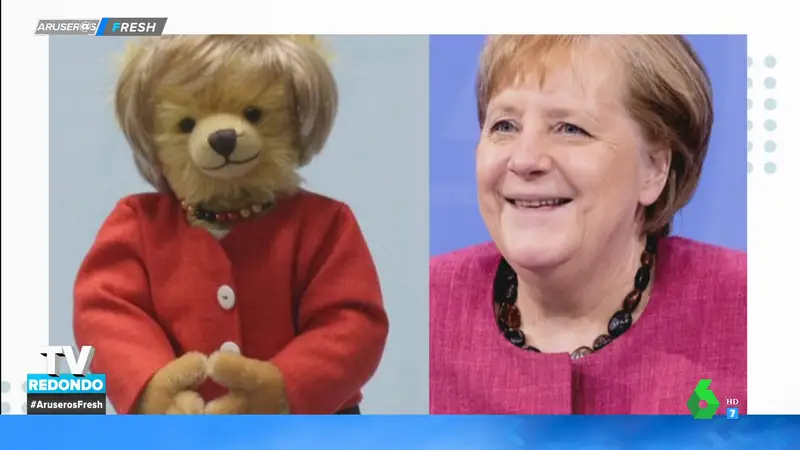 El peluche de Angela Merkel que cuesta 200 euros