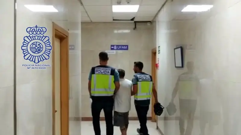 El detenido en una foto difundida por la Policía Nacional 