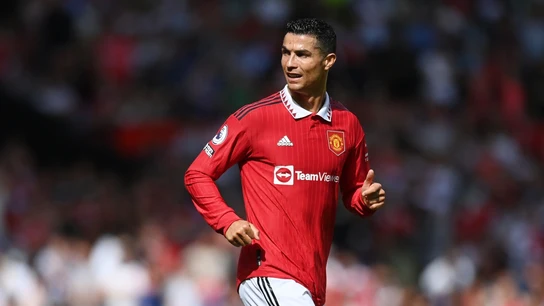 Cristiano Ronaldo en un partido con el Manchester United Cristiano Ronaldo en un partido con el Manchester United