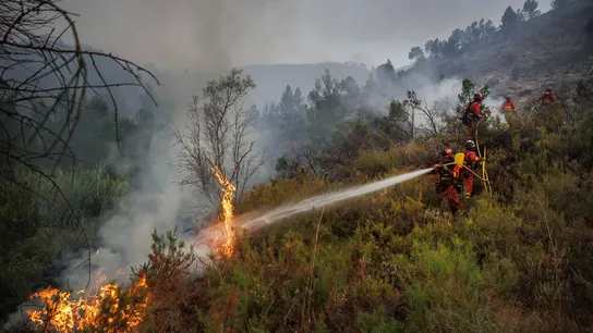 El fuego en Bejís evoluciona favorablemente y sin llamas en la mayor parte de su perímetro El fuego en Bejís evoluciona favorablemente y sin llamas en la mayor parte de su perímetro