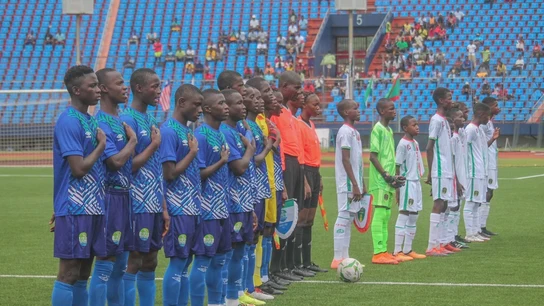 Mauritania y Sierra Leona en el partido sub15 Mauritania y Sierra Leona en el partido sub15