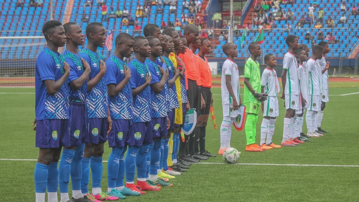 Mauritania y Sierra Leona en el partido sub15