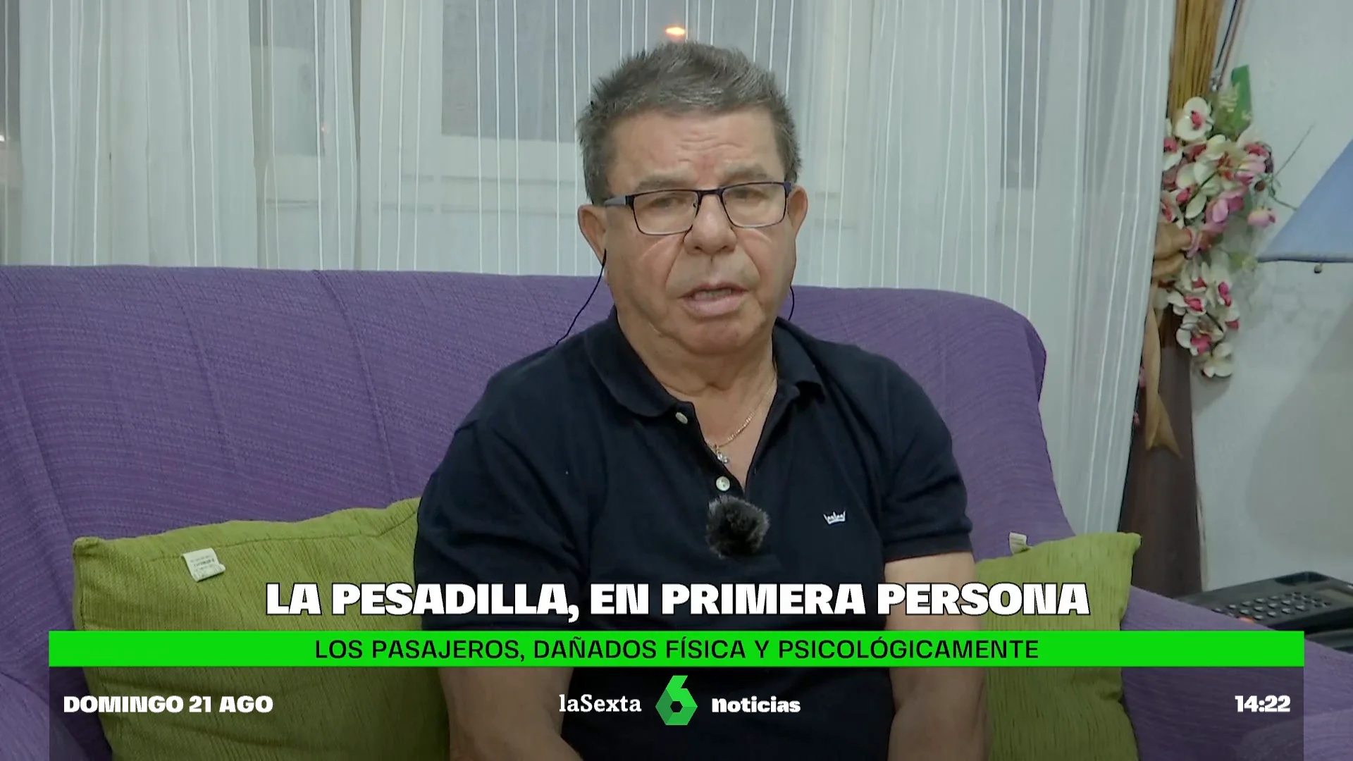 Antonio, padre de una pasajera del tren de Bejís