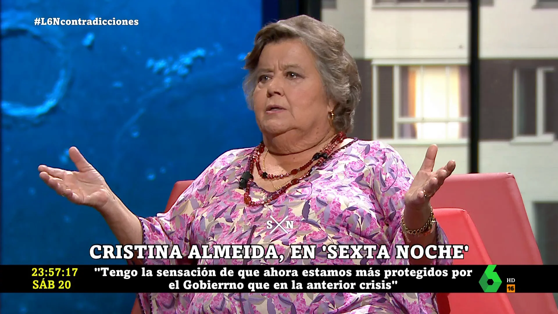 Cristina Almeida en laSexta Noche