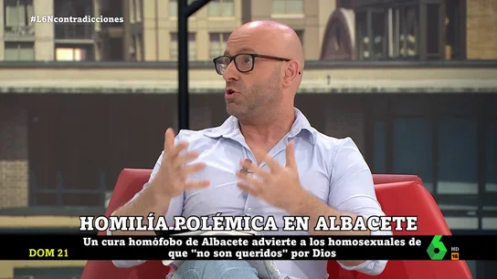 Rafa López responde al cura homófobo de Albacete: "Que diga que los homosexuales no son queridos por Dios es un pecado y debería estar castigado" Rafa López responde al cura homófobo de Albacete: "Que diga que los homosexuales no son queridos por Dios es un pecado y debería estar castigado"