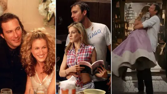 Aidan y Carrie en diferentes momentos de su relación en 'Sex and the city' Aidan y Carrie en diferentes momentos de su relación en 'Sex and the city'
