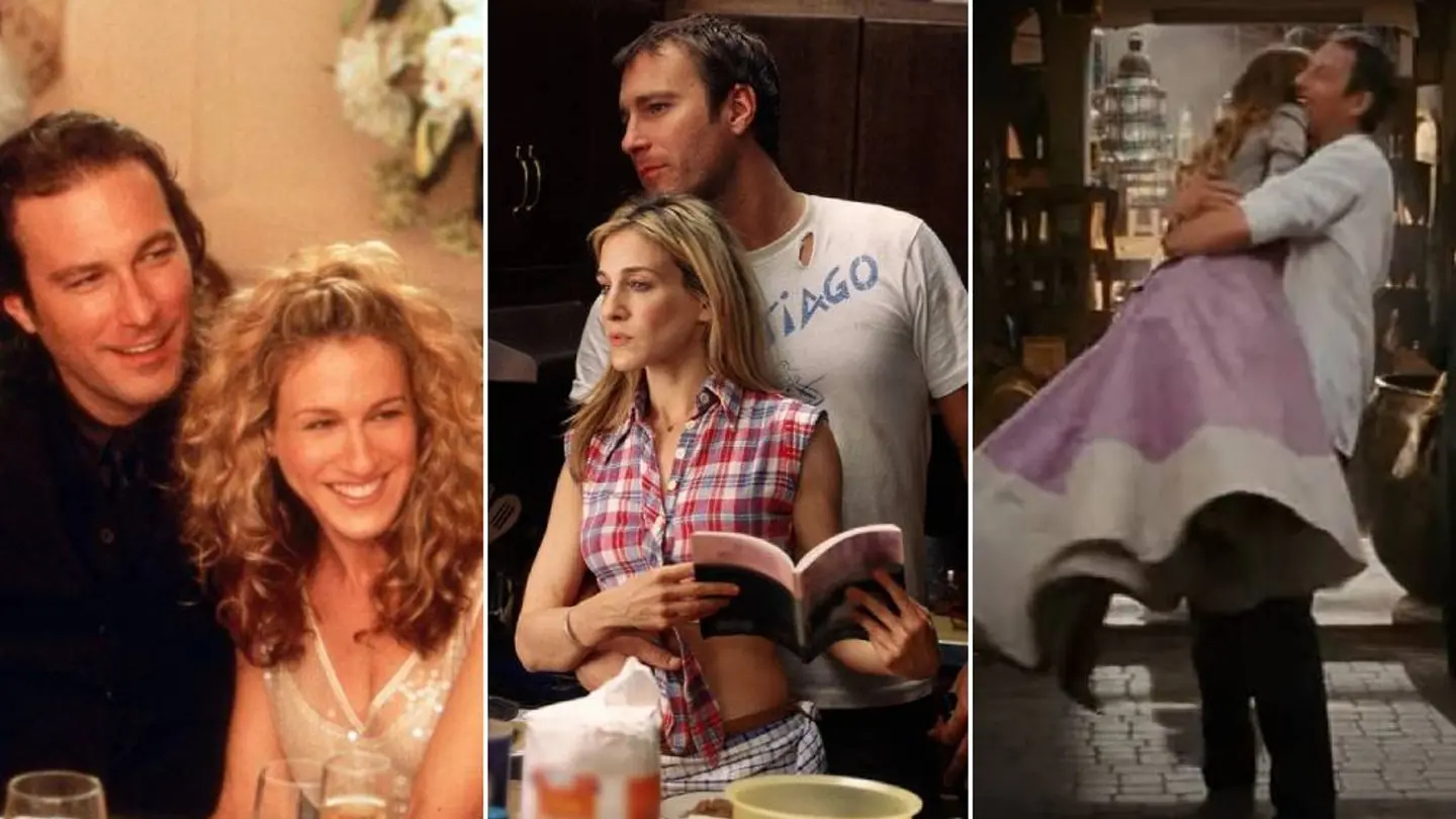 Aidan y Carrie en diferentes momentos de su relación en 'Sex and the city' Aidan y Carrie en diferentes momentos de su relación en 'Sex and the city'