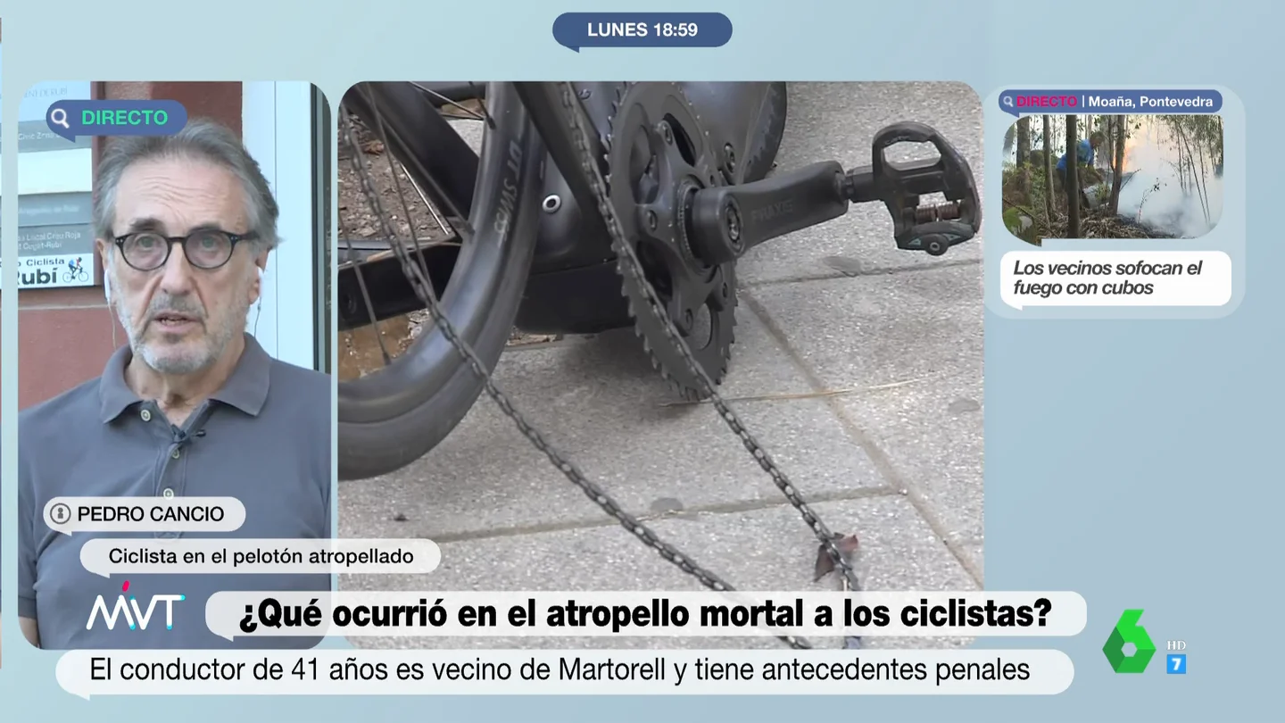El relato de uno de los ciclistas atropellados en Castellbisbal El relato de uno de los ciclistas atropellados en Castellbisbal
