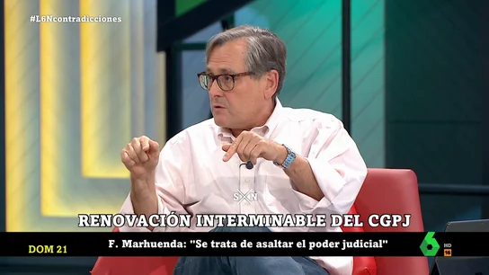 Paco Marhuenda: "Como español y como jurista que soy prefiero que el CGPJ no esté en manos de Podemos" Paco Marhuenda: "Como español y como jurista que soy prefiero que el CGPJ no esté en manos de Podemos"