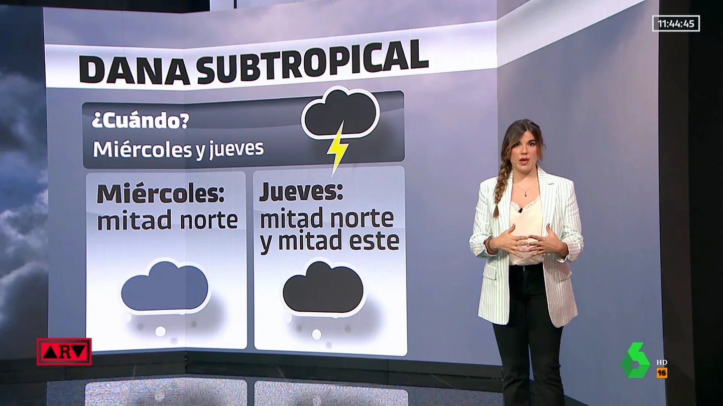 Una DANA subtropical provocará una subida de la temperatura y tormentas en el norte Una DANA subtropical provocará una subida de la temperatura y tormentas en el norte