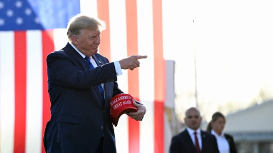 Donald Trump, durante un mitin Donald Trump, durante un mitin