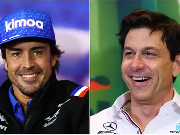 Fernando Alonso y Toto Wolff