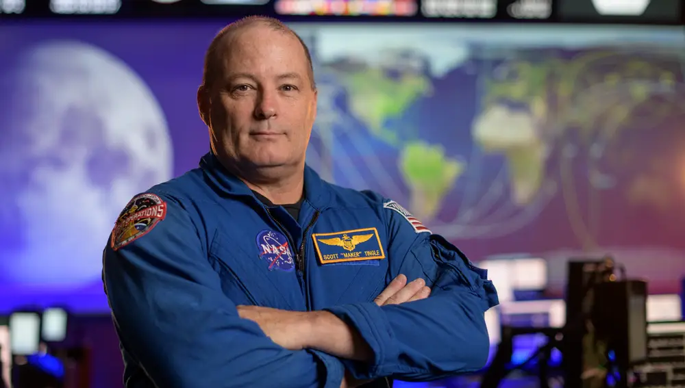 El astronauta de la NASA Scott Tingle