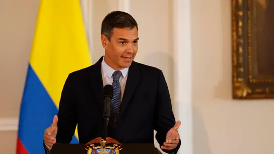 Pedro Sánchez ofrece una rueda de prensa en Colombia junto a Gustavo Petro Pedro Sánchez ofrece una rueda de prensa en Colombia junto a Gustavo Petro