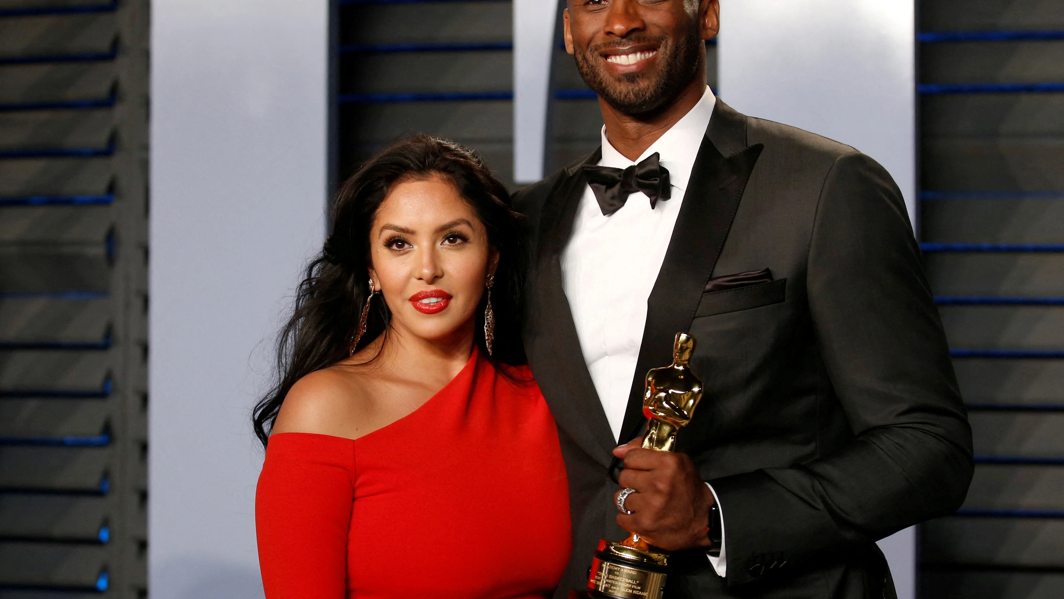 Vanessa Bryant, junto a Kobe en la gala de los Oscars 2018