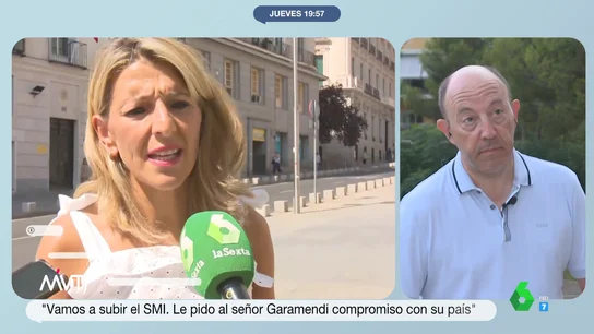 La respuesta de Bernardos a Yolanda Díaz sobre el SMI: "Es la mejor ministra del Gobierno, le pido coherencia" La respuesta de Bernardos a Yolanda Díaz sobre el SMI: "Es la mejor ministra del Gobierno, le pido coherencia"