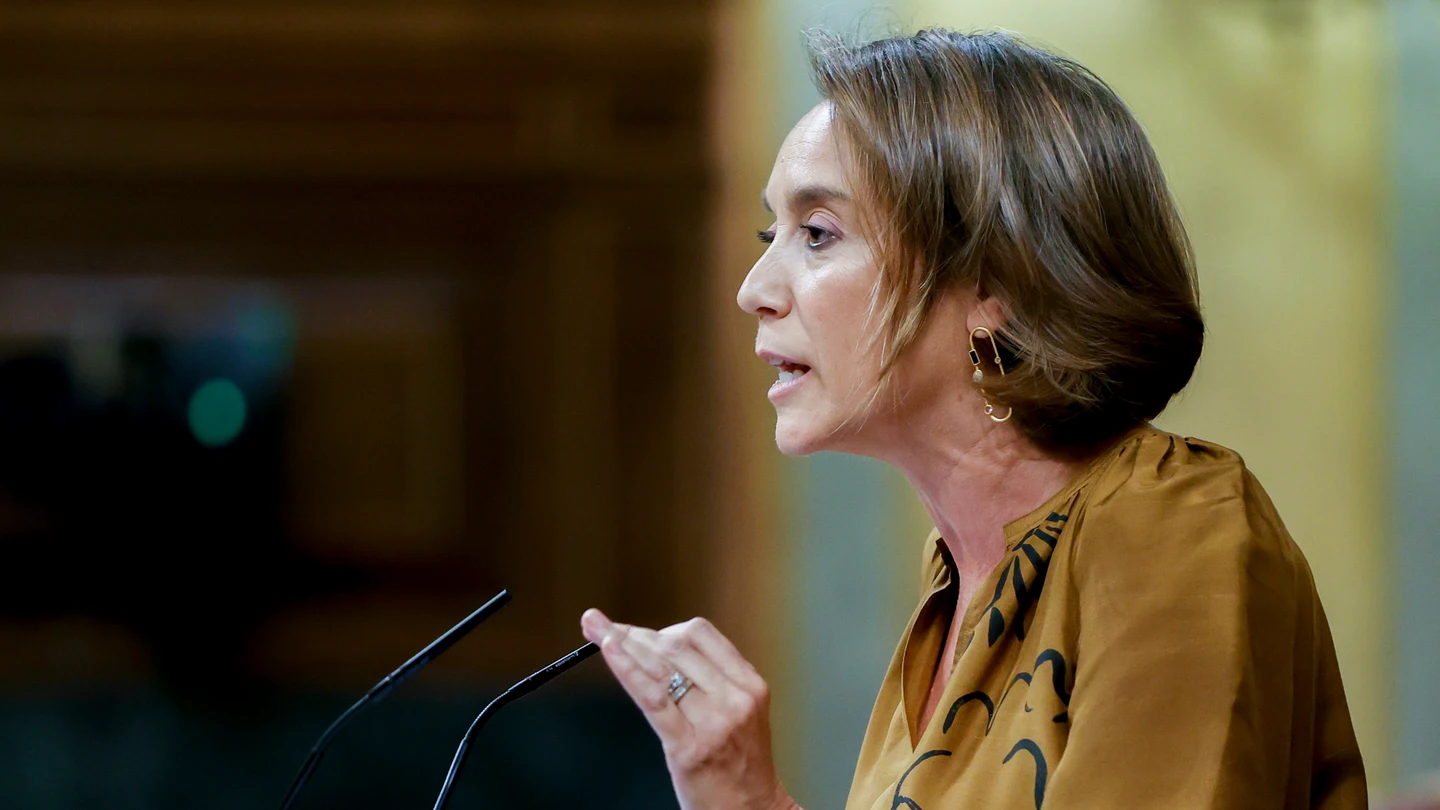 Cuca Gamarra, en la sesión de este jueves del Congreso de los Diputados Cuca Gamarra, en la sesión de este jueves del Congreso de los Diputados