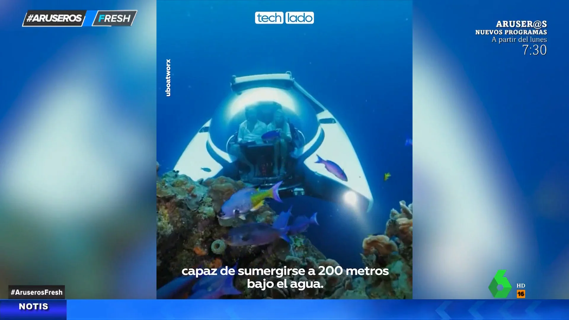 Ideal para eventos y vacaciones: así es el primer submarino turístico de lujo del mundo