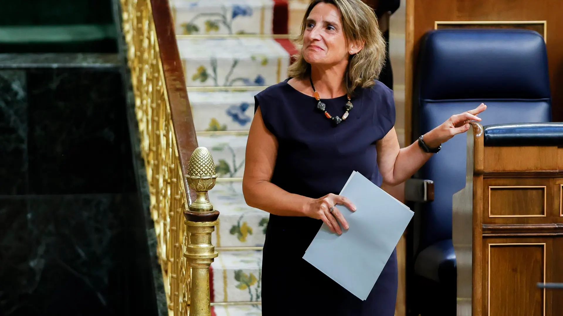 La vicepresidenta Teresa Ribera en el Congreso