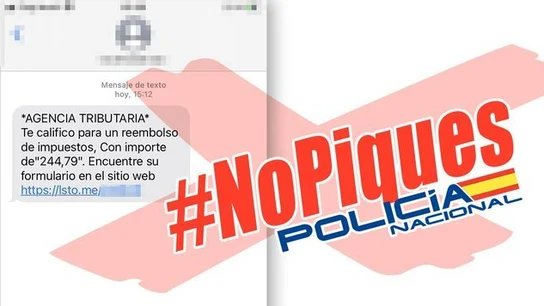 No, la Agencia Tributaria no te va a reembolsar 244,79 euros de impuestos, es otro fraude por SMS y correo  No, la Agencia Tributaria no te va a reembolsar 244,79 euros de impuestos, es otro fraude por SMS y correo